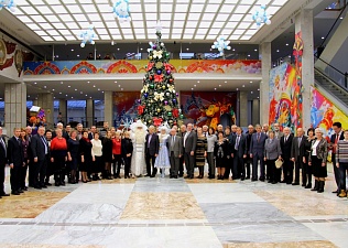 Посещение Кремлевской Елки лидерами Московских профсоюзов
