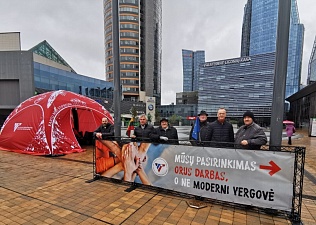 МФП выразила поддержку работникам общественного транспорта Вильнюса 