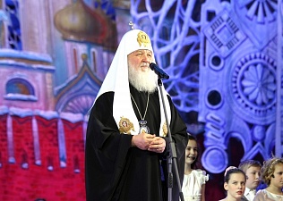Патриарх Московский и всея Руси Кирилл побывал на Кремлевской Елке